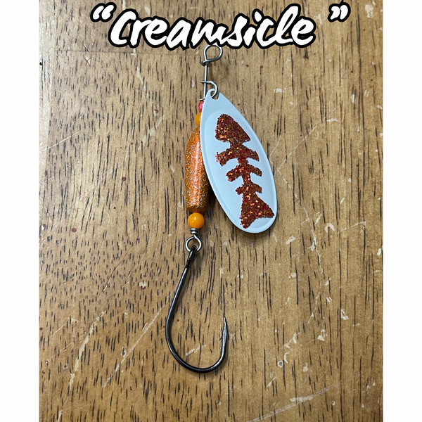 Fish Bone Salmon Spinners