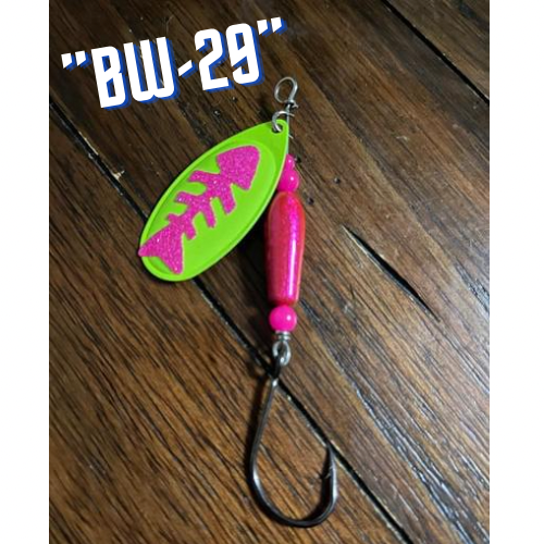 Fish Bone Salmon Spinners