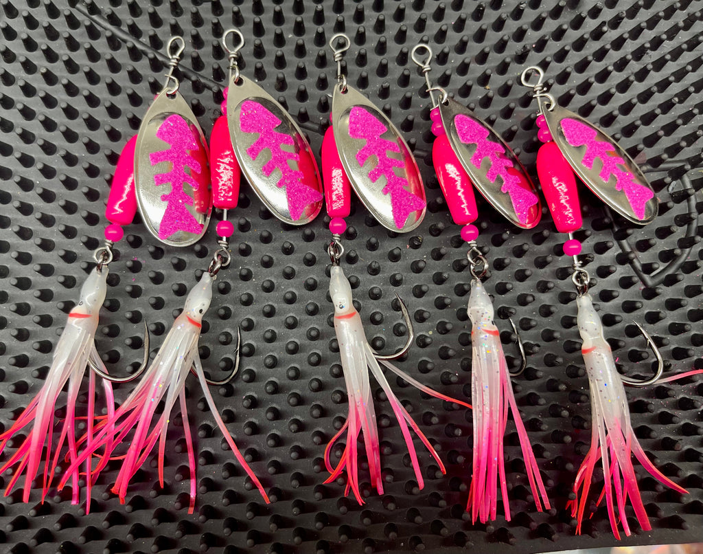 fish bones lures Fish Bone Squid Spinners