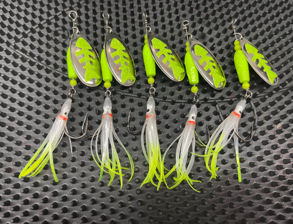 Fish Bone Squid Spinners