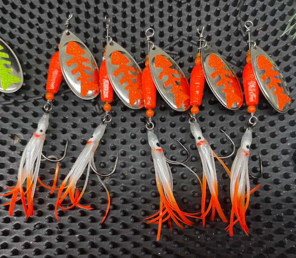 Fish Bone Squid Spinners