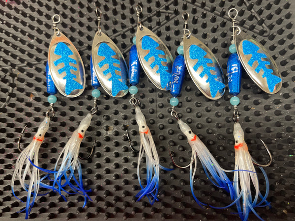 Fish Bone Squid Spinners