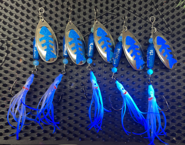 Fish Bone Squid Spinners