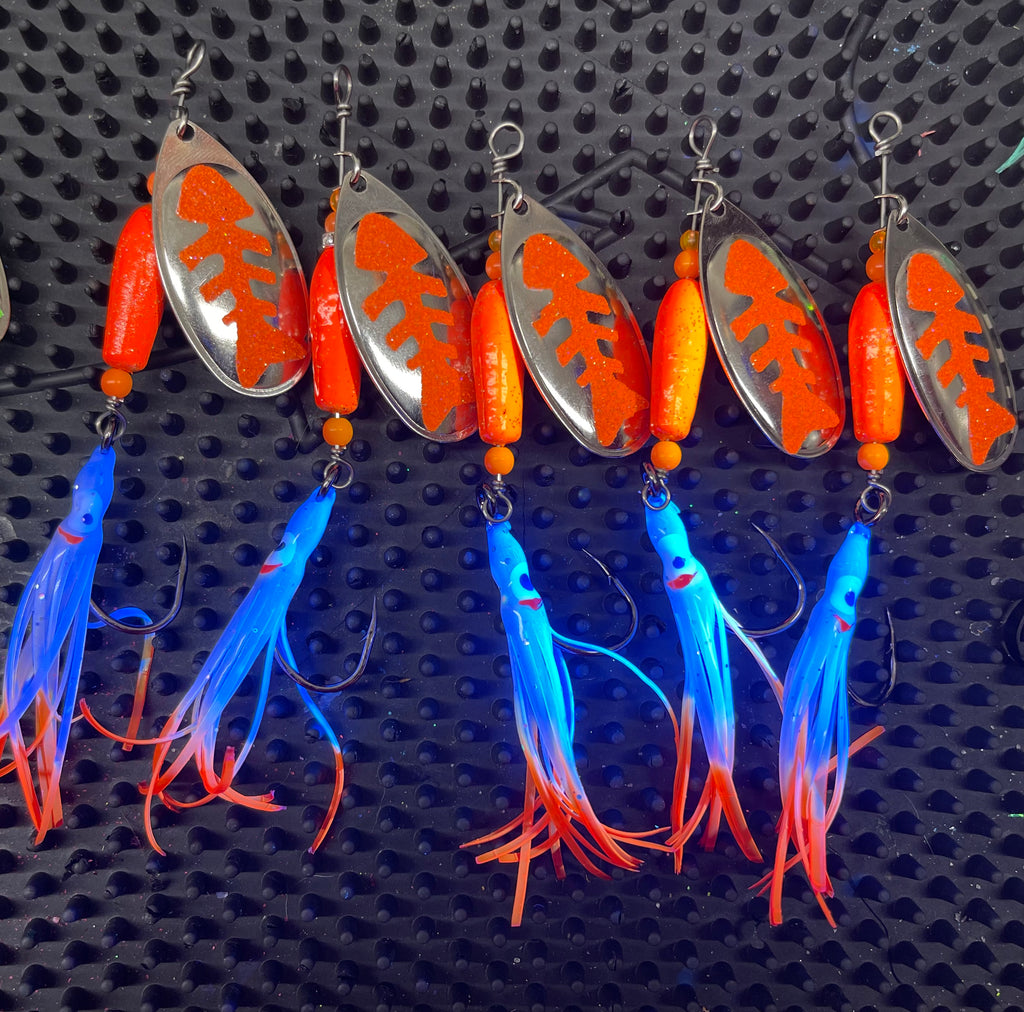 Fish Bone Squid Spinners – Holy Moly Outdoors