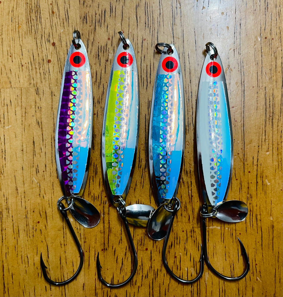 coho fishing lures 4 Pack of Salmon Spoons